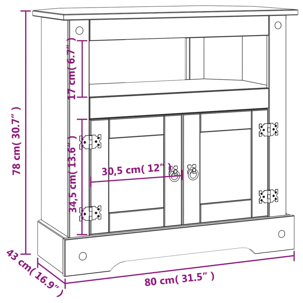 Console Table Mexican Pine Corona Range - Living with Luxury