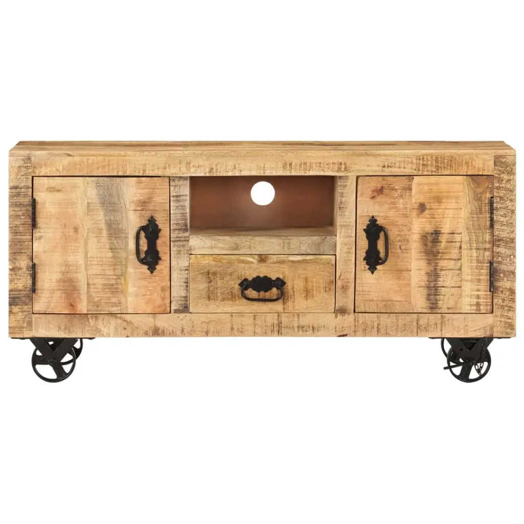 TV Cabinet Rough Mango Wood - Living with Luxury