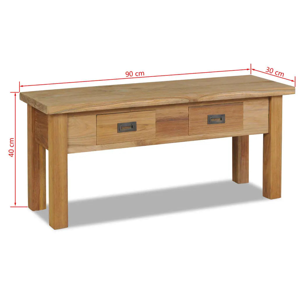 Hall Bench Solid Teak - Living with Luxury