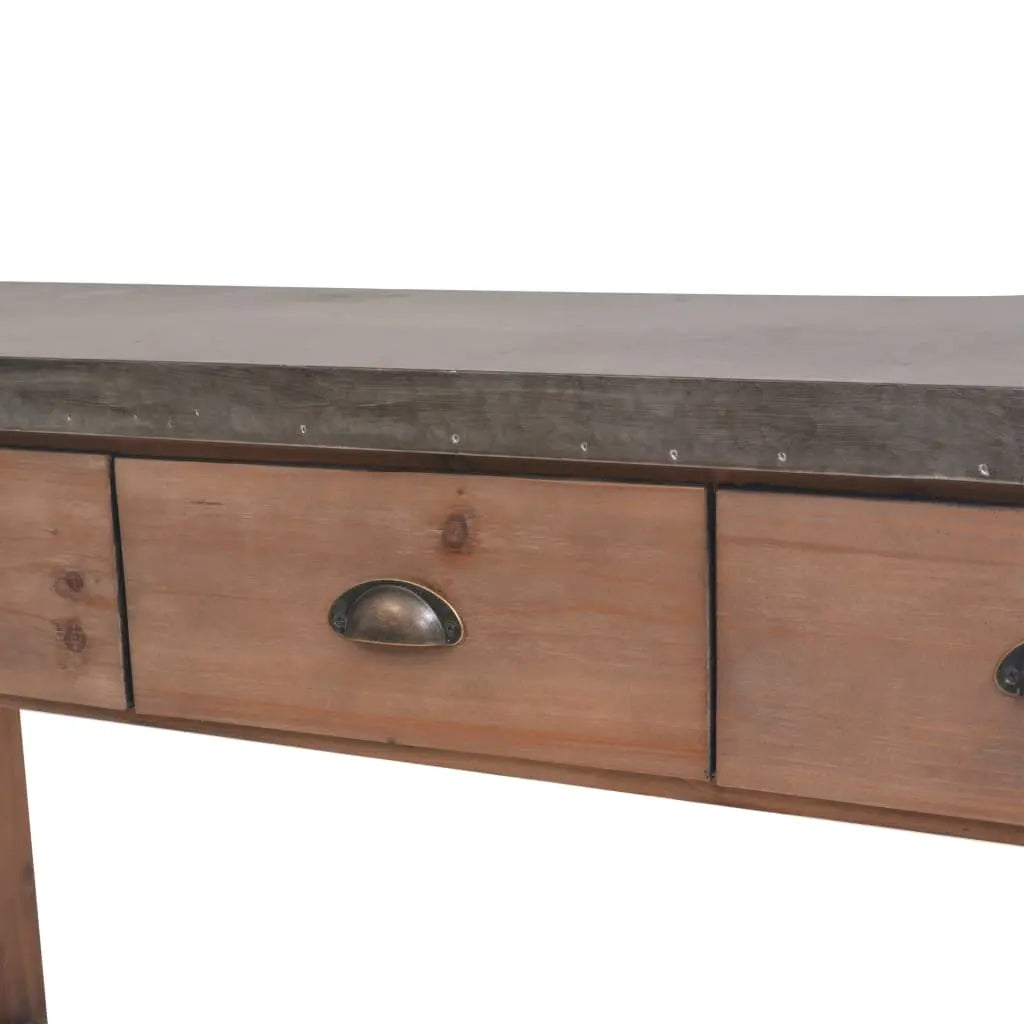 Console Table Solid Fir Wood - Living with Luxury