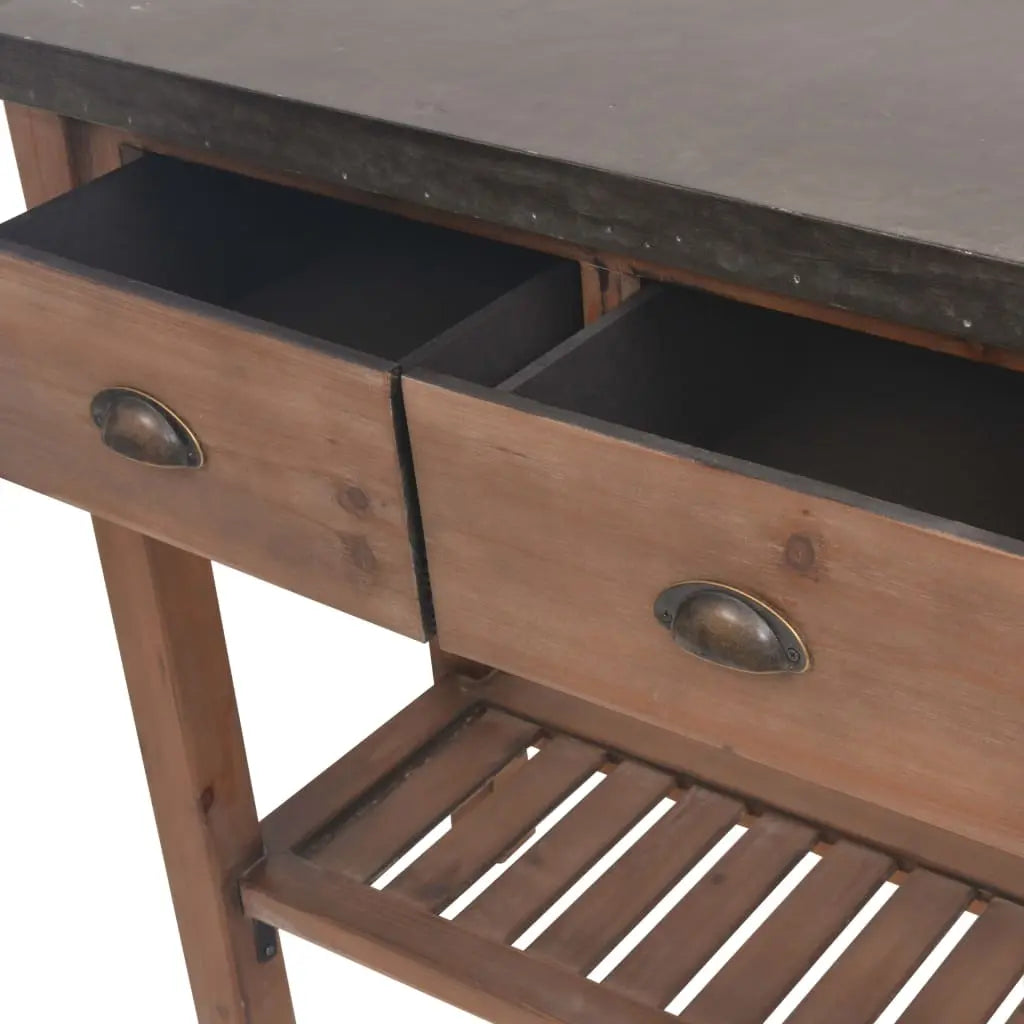 Console Table Solid Fir Wood - Living with Luxury