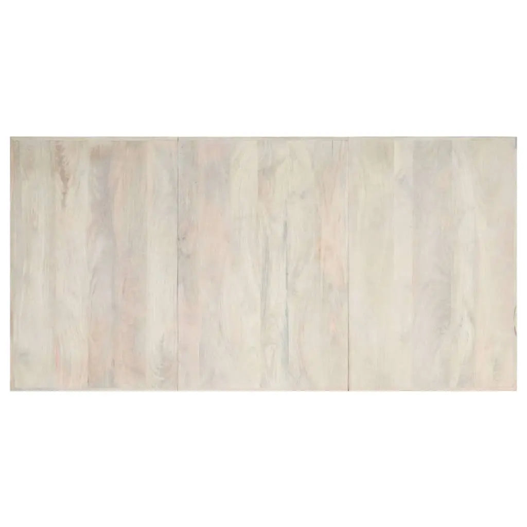 Dining Table White Solid Mango Wood - Living with Luxury