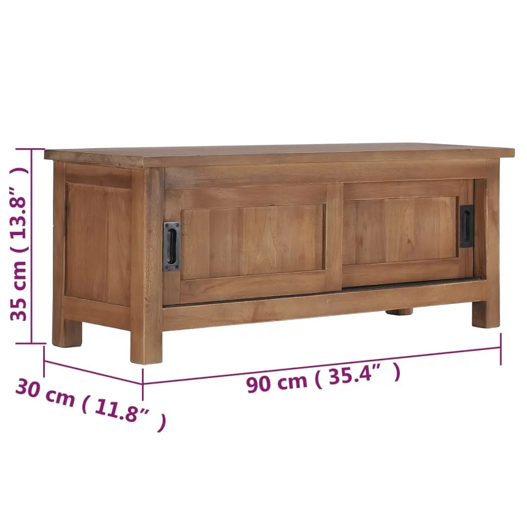 TV Cabinet Solid Teak Wood - Living with Luxury