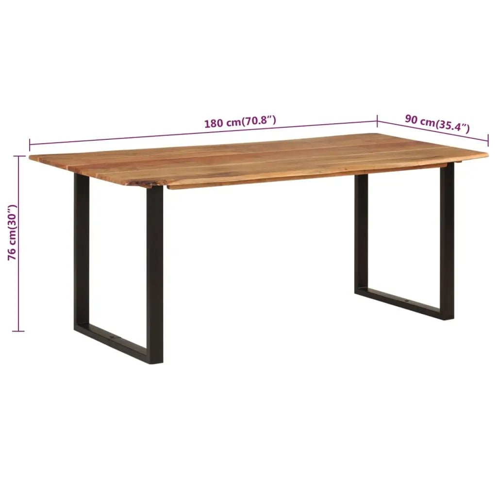 Dining Table Solid Acacia Wood - Living with Luxury