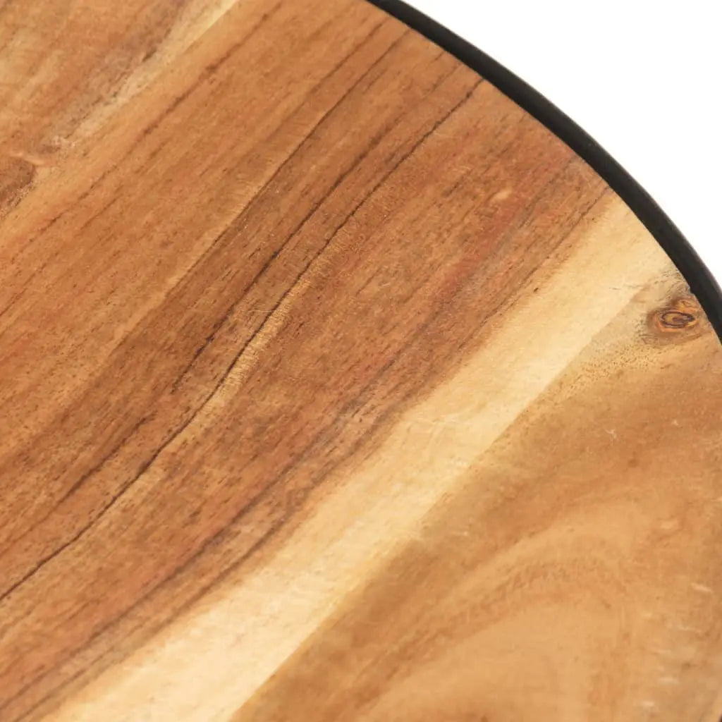Coffee Table Black Solid Acacia Wood - Living with Luxury