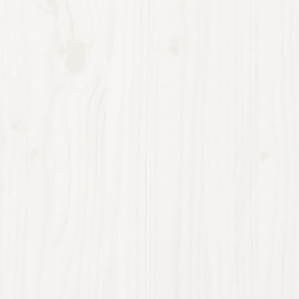 Bed Frame without Mattress White Solid Wood Pine - Living with Luxury