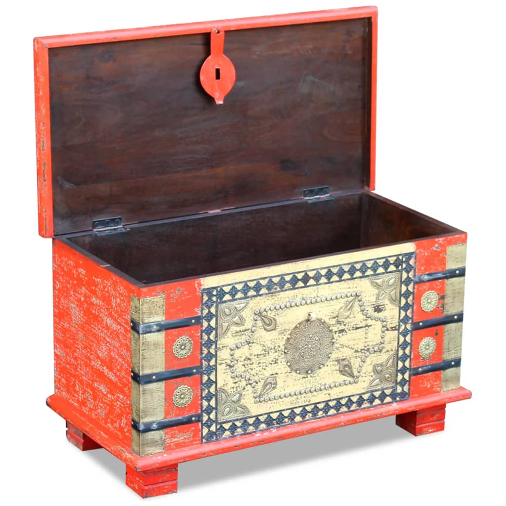 Storage Chest Red Mango Wood Living with Luxury