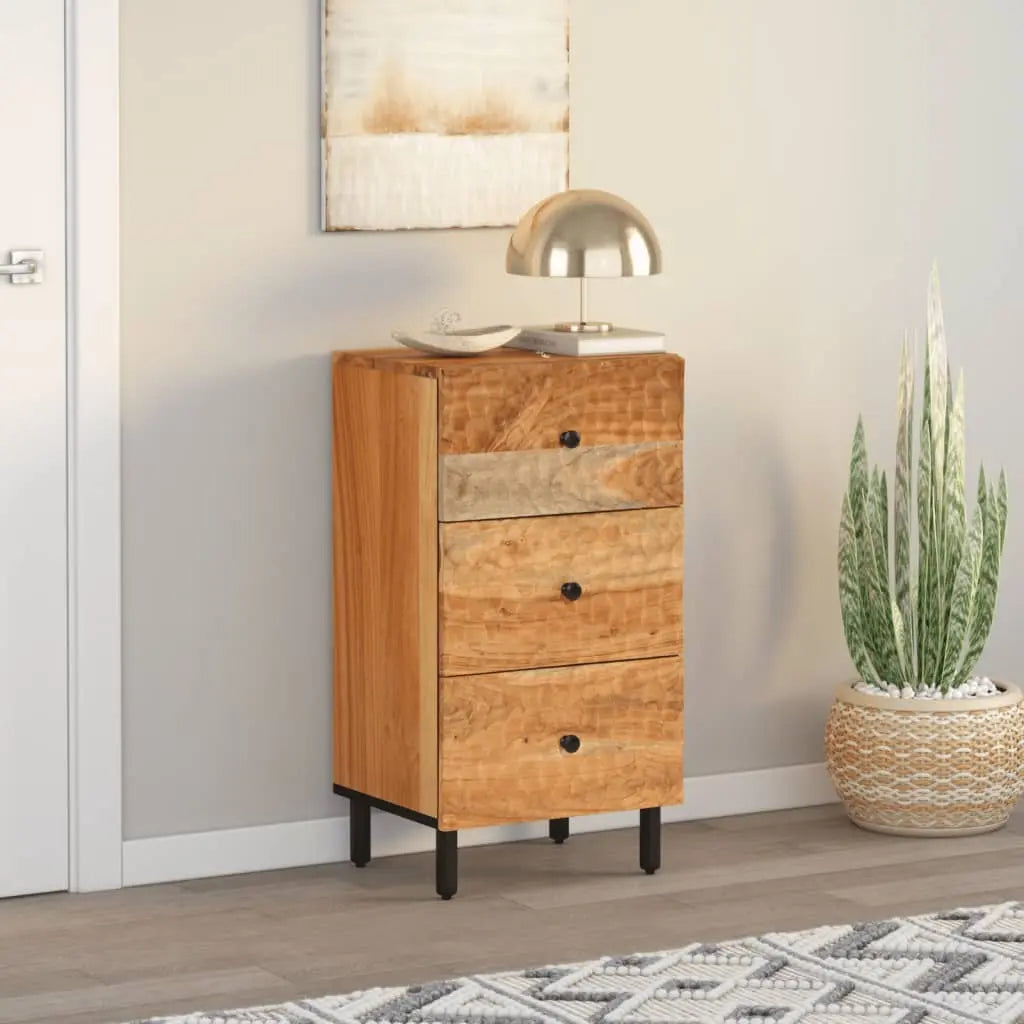 Side Cabinet Solid Wood Acacia - Living with Luxury