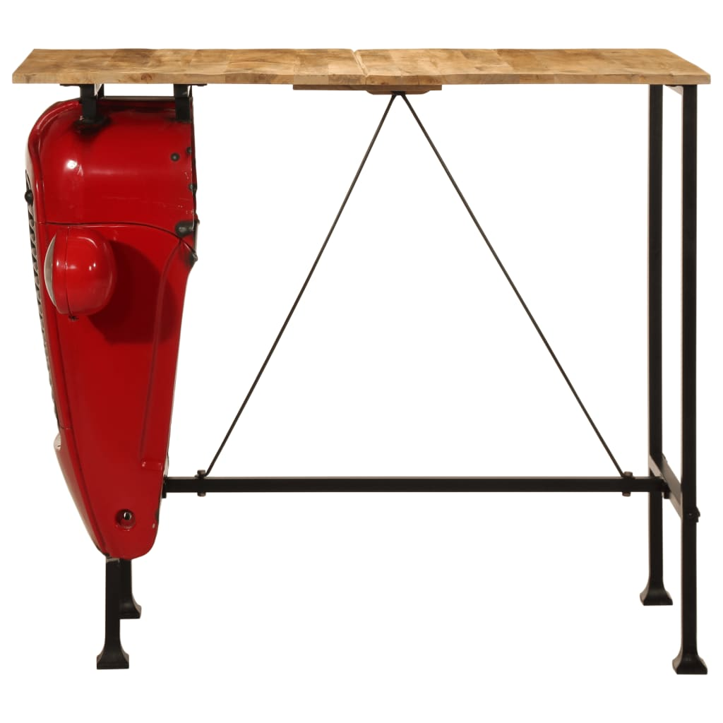 7 Piece Bar Set Solid Wood Mango Living with Luxury