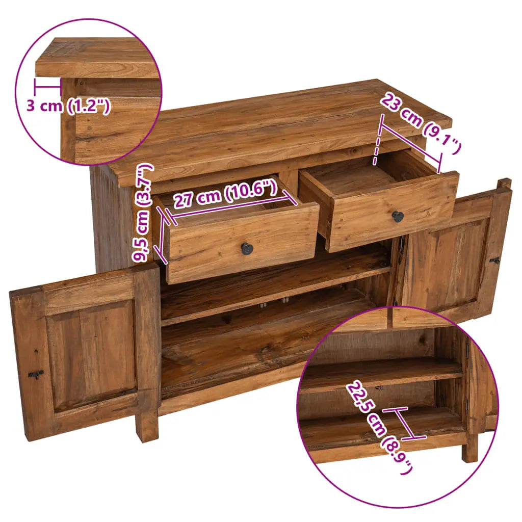 Sideboard Solid Mahogany Wood - Living with Luxury