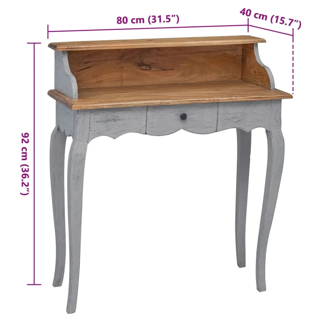Writing Desk Solid Mahogany Wood - Living with Luxury
