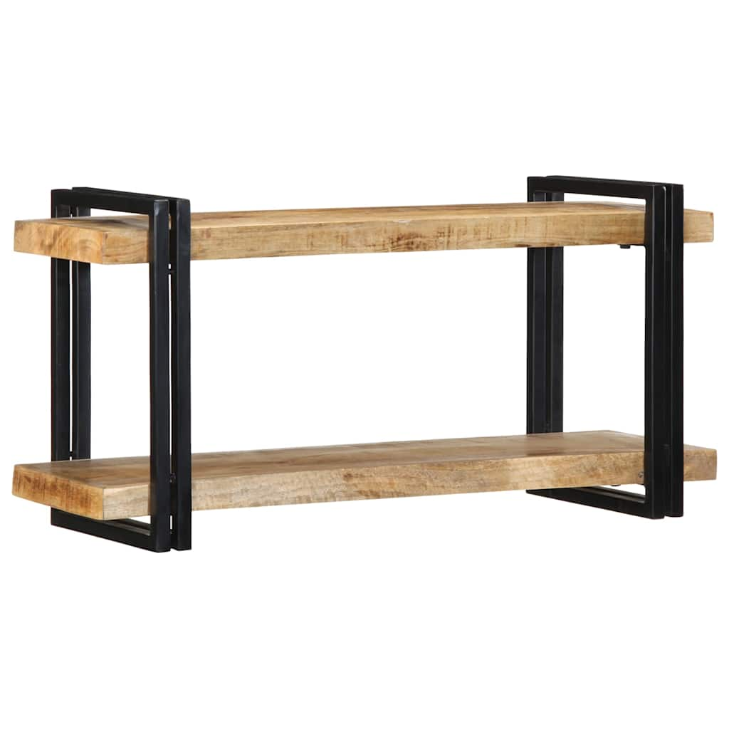 Wall Shelf Solid Rough Wood Mango Living with Luxury