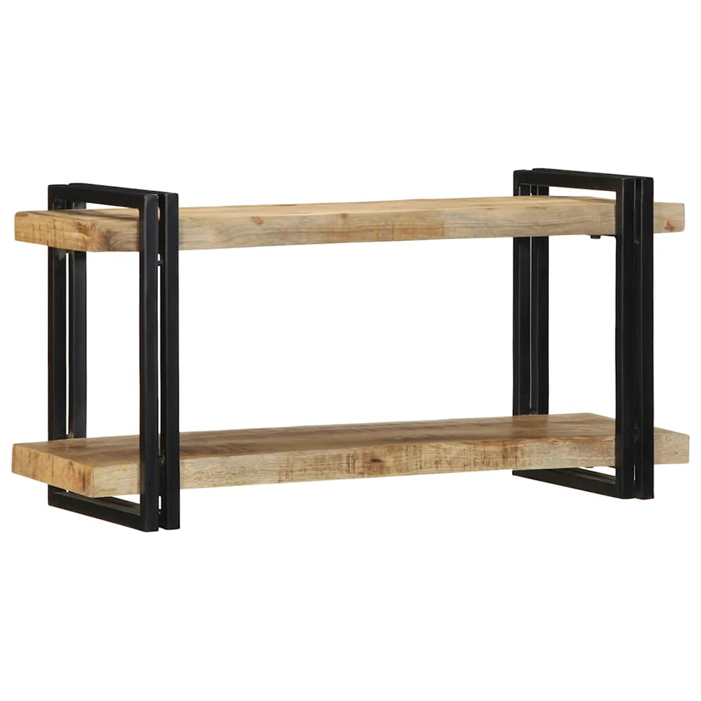 Wall Shelf Solid Rough Wood Mango Living with Luxury