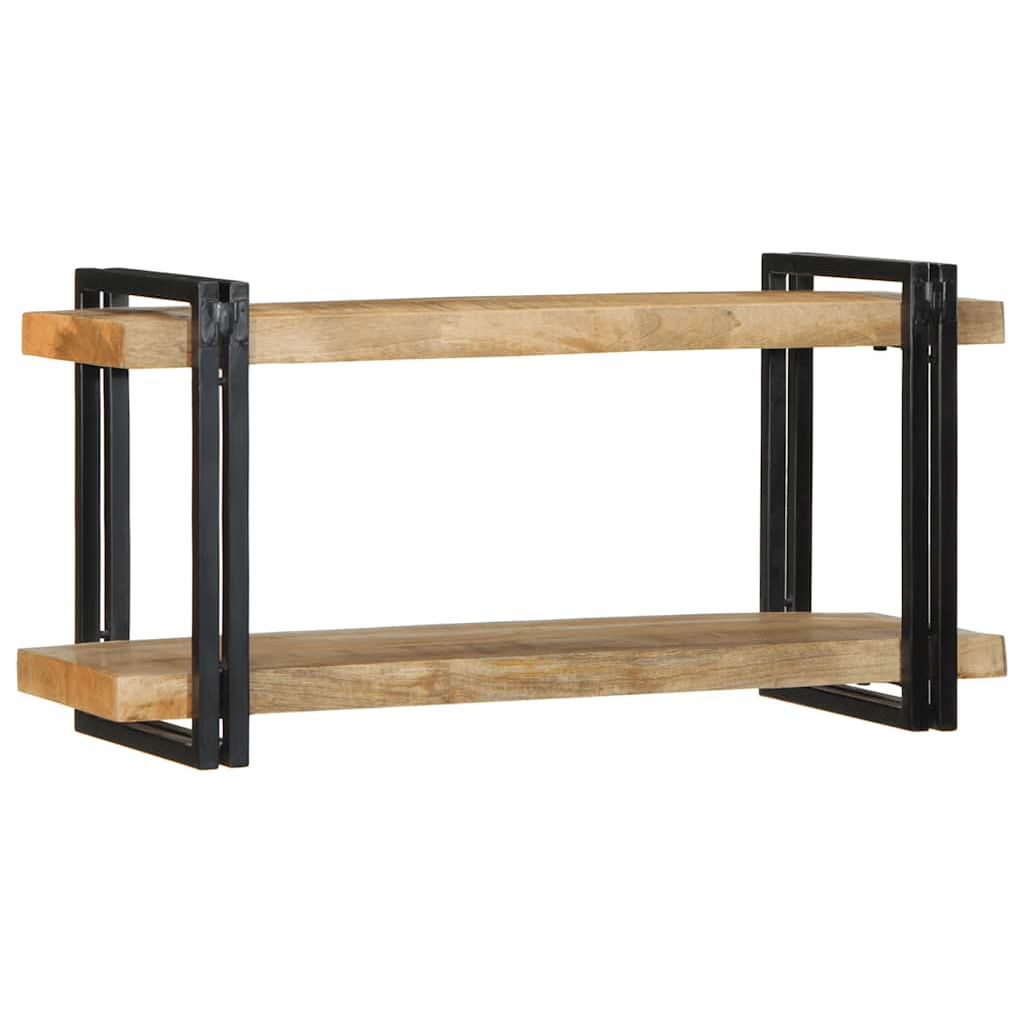 Wall Shelf Solid Rough Wood Mango Living with Luxury
