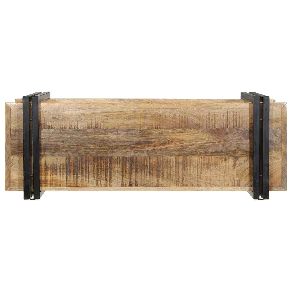 Wall Shelf Solid Rough Wood Mango Living with Luxury