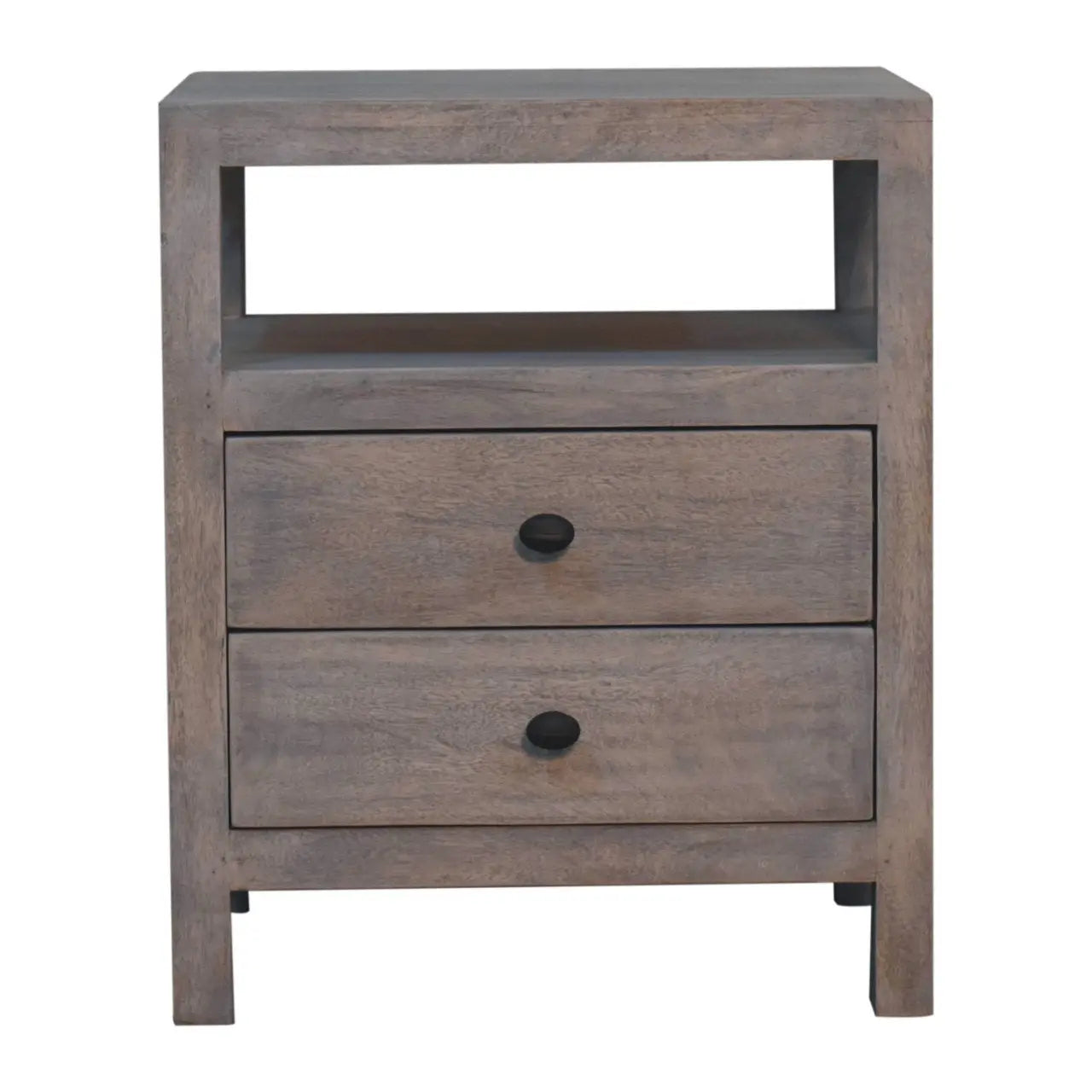 Acid Wash 2 Drawer Open Bedside Living with Luxury