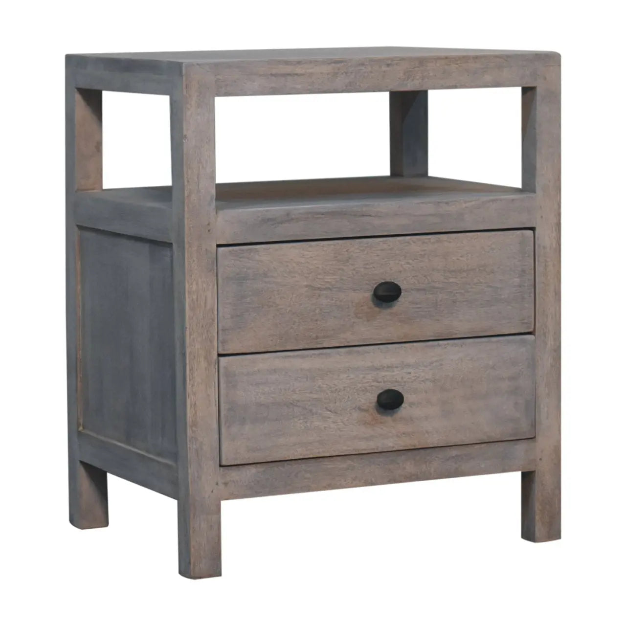 Acid Wash 2 Drawer Open Bedside Living with Luxury