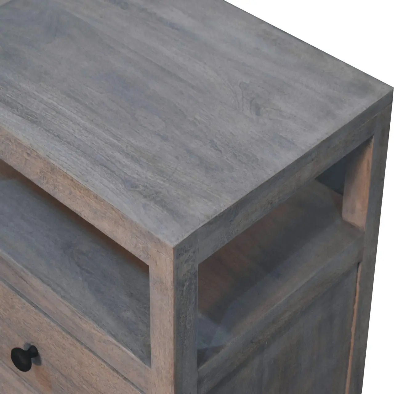 Acid Wash 2 Drawer Open Bedside Living with Luxury