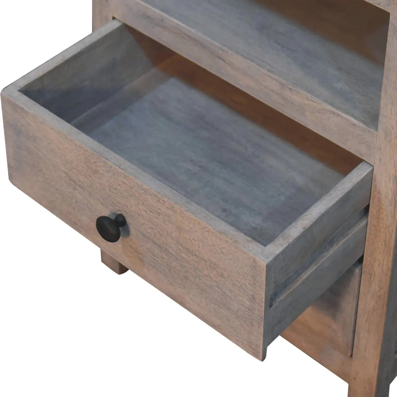 Acid Wash 2 Drawer Open Bedside Living with Luxury
