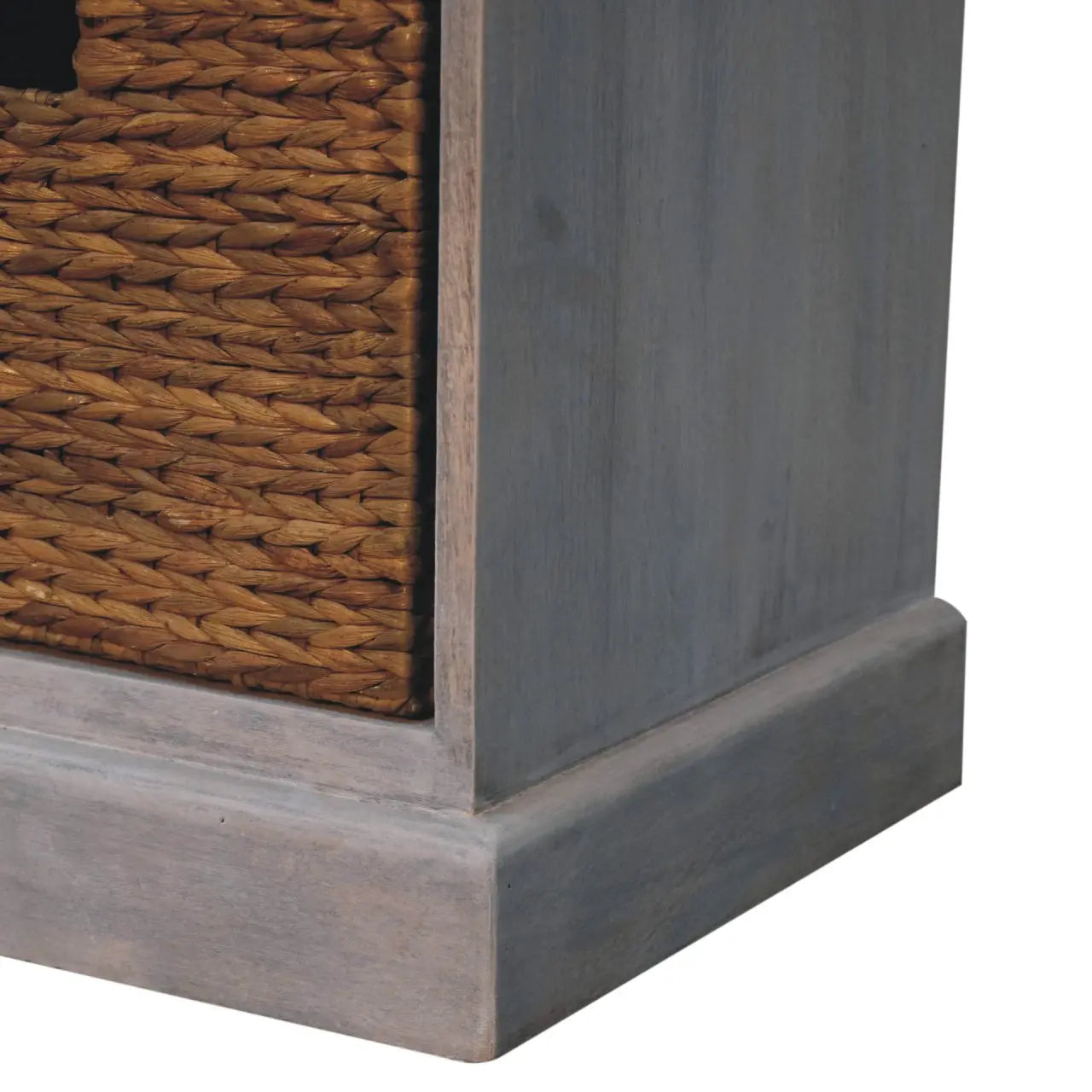 Acid Wash Basket Storage Cabinet Living with Luxury