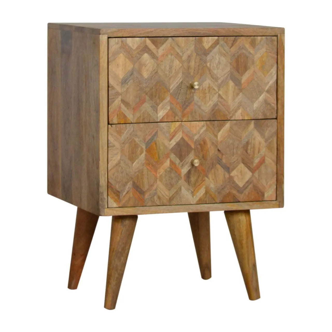 Assorted Oak-ish Bedside Living with Luxury