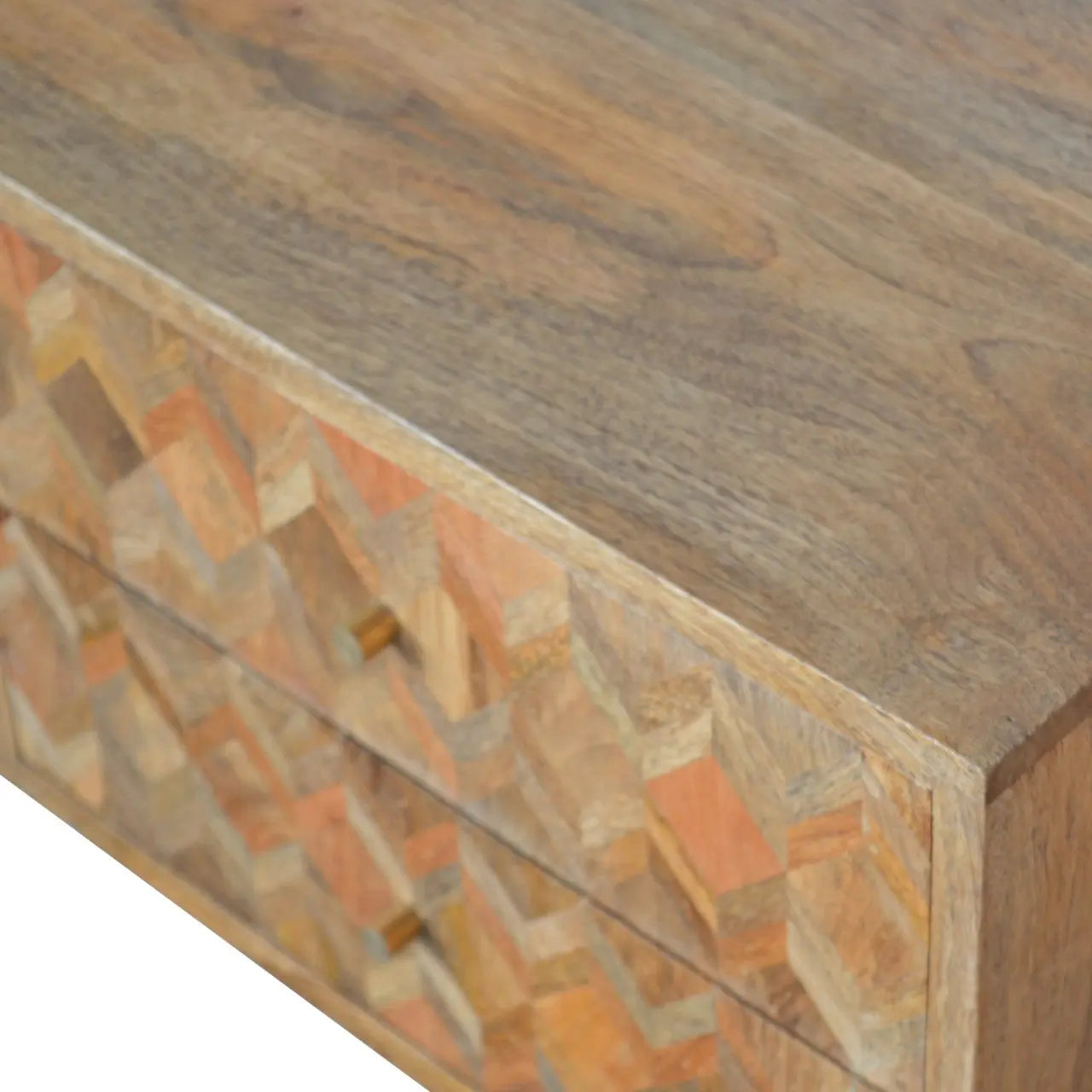 Assorted Oak-ish Media Unit Living with Luxury