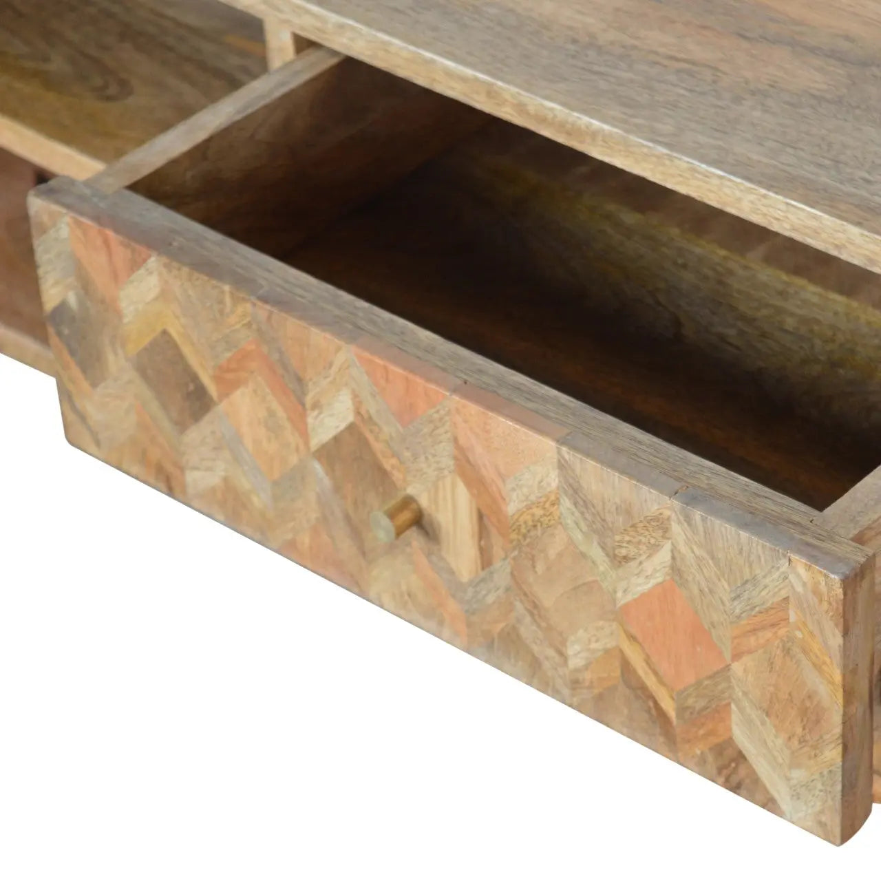 Assorted Oak-ish Media Unit Living with Luxury