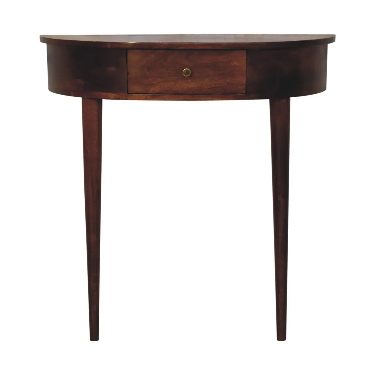 Backless Mounted Chestnut Console Living with Luxury