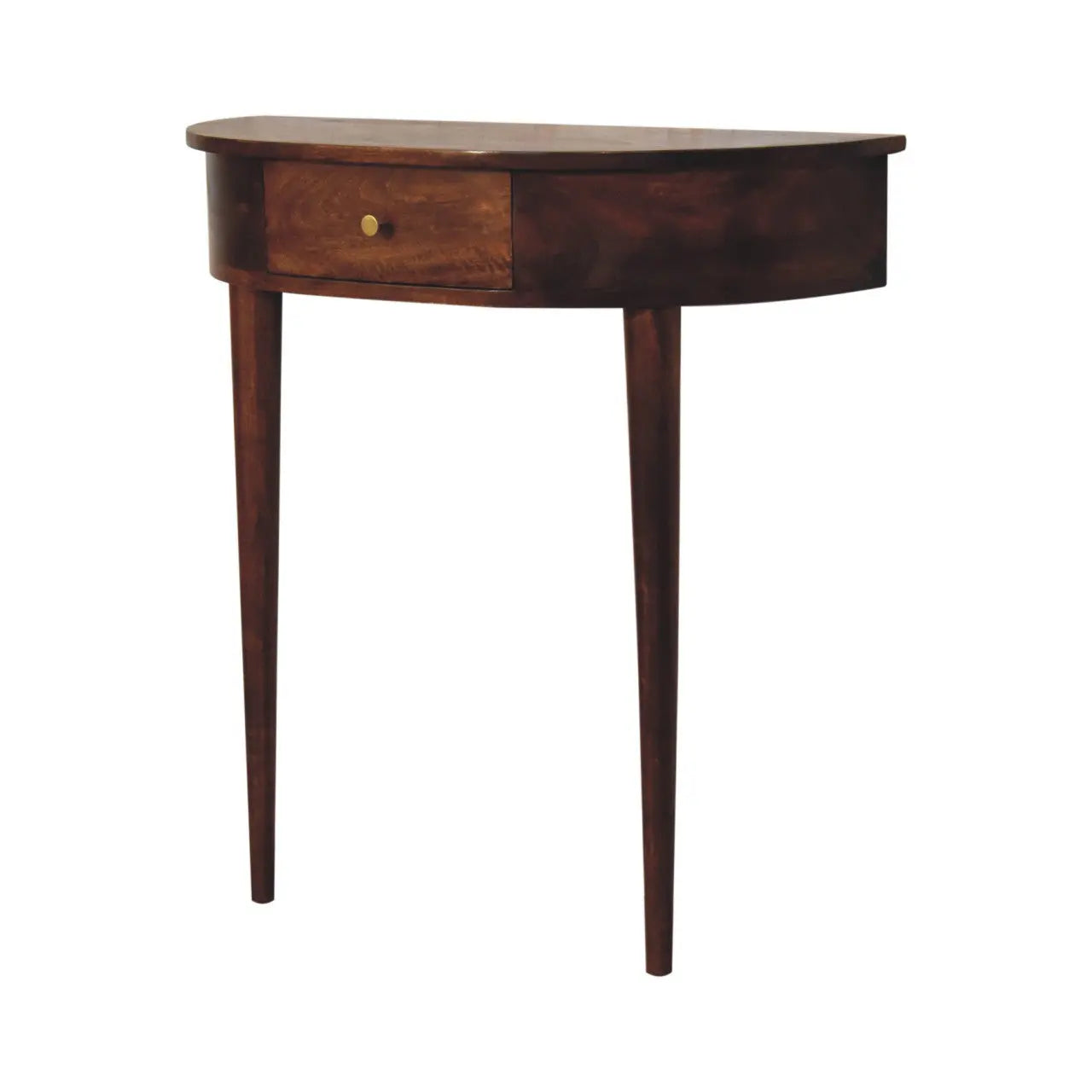 Backless Mounted Chestnut Console Living with Luxury