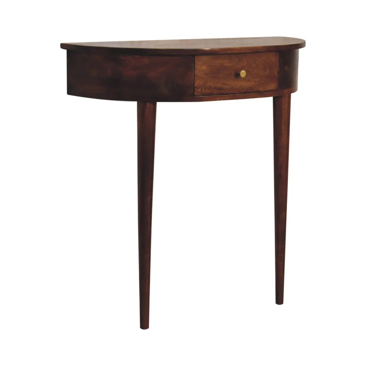 Backless Mounted Chestnut Console Living with Luxury