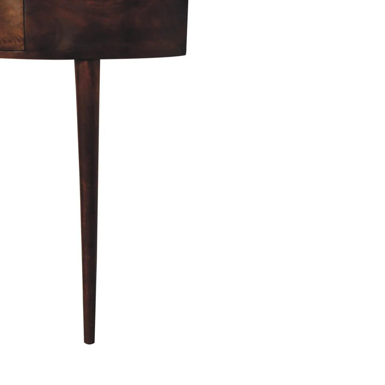 Backless Mounted Chestnut Console Living with Luxury