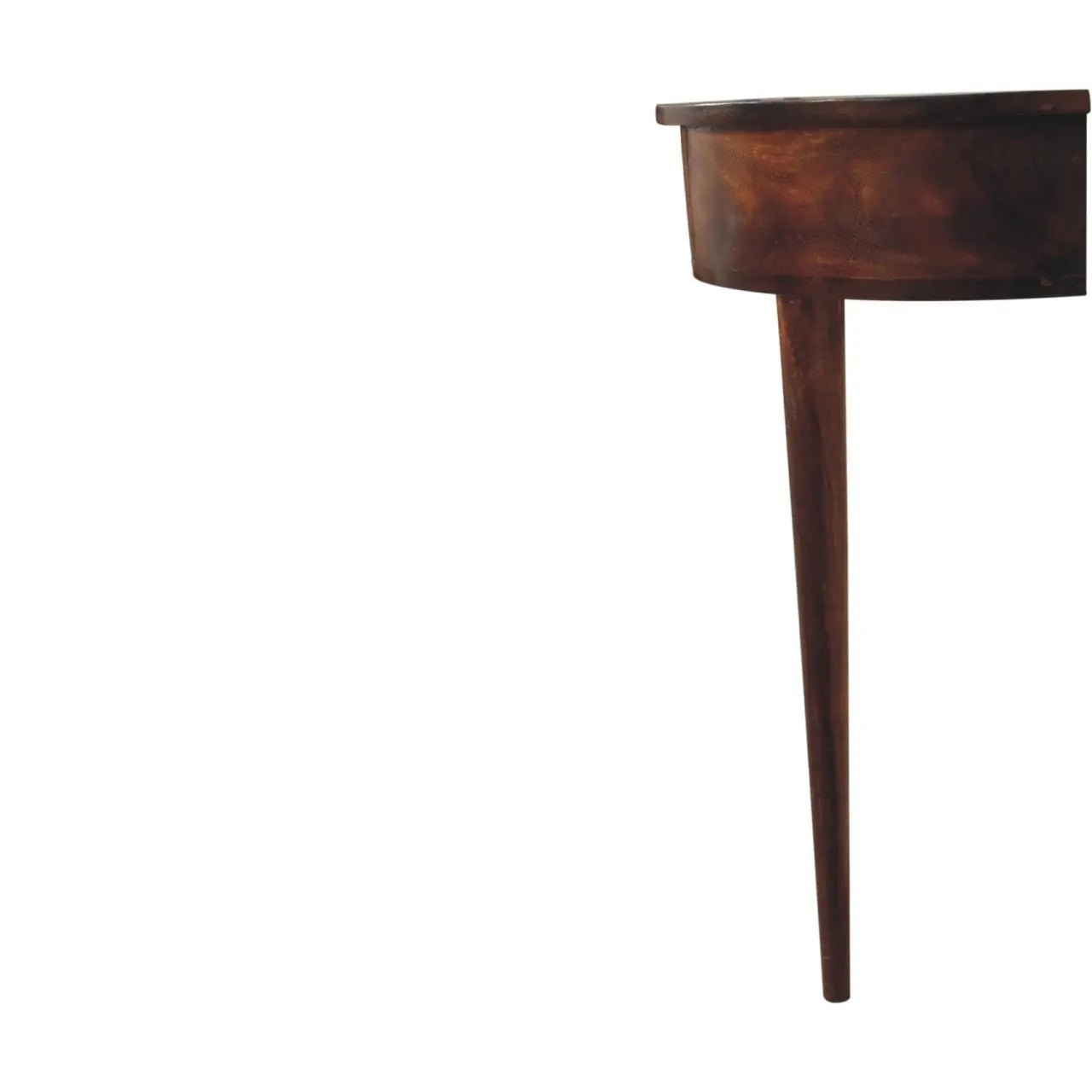 Backless Mounted Chestnut Console Living with Luxury