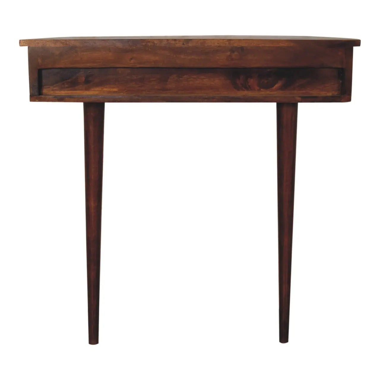 Backless Mounted Chestnut Console Living with Luxury