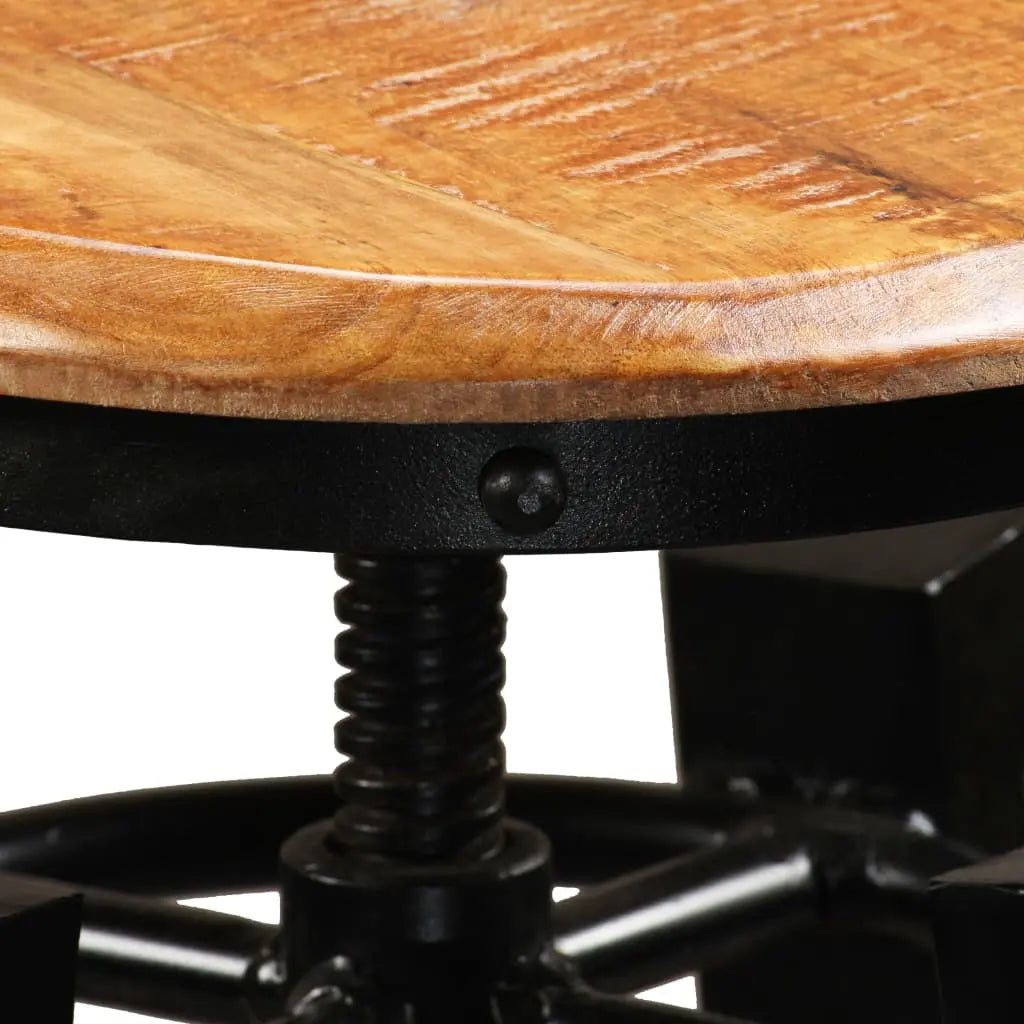 Bar Stools 2 pcs Solid Mango Wood Living with Luxury