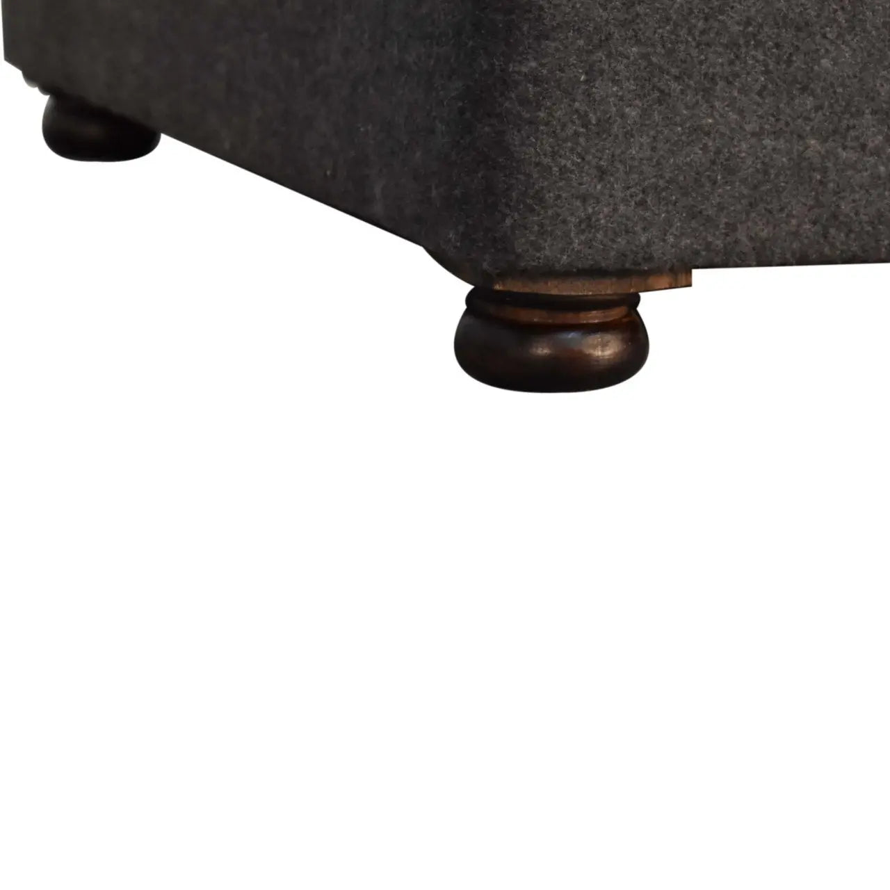 Battleship Tweed Button Pet Bed Living with Luxury