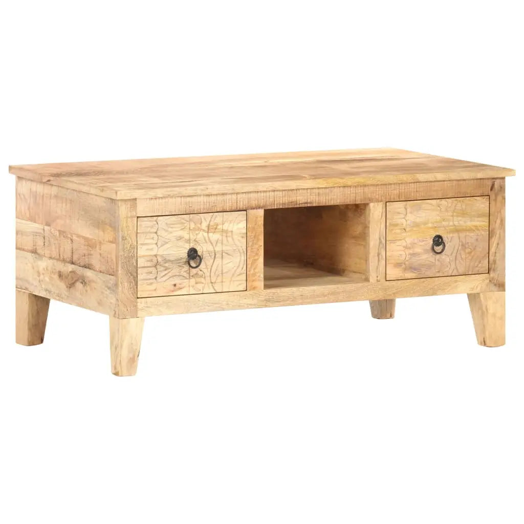 Coffee Table Rough Mango Wood Living with Luxury