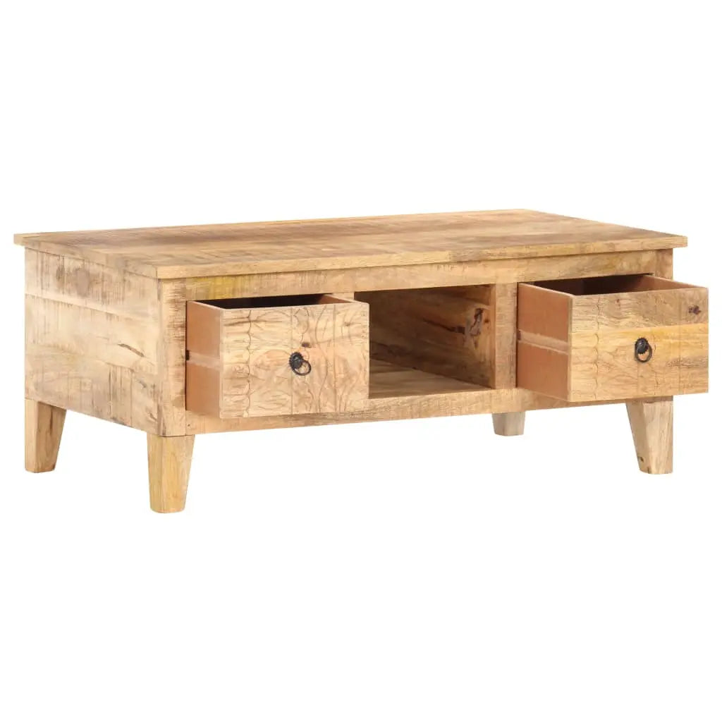 Coffee Table Rough Mango Wood Living with Luxury
