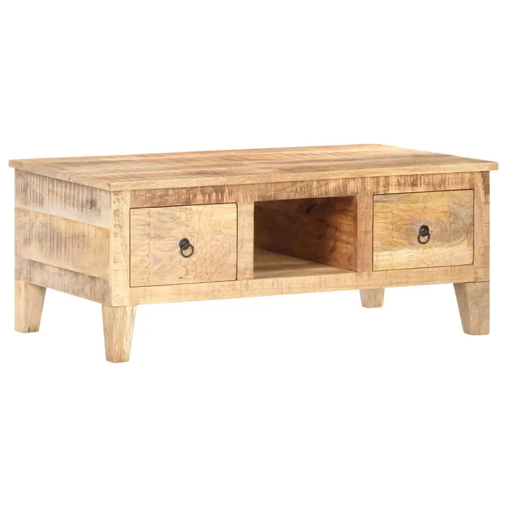 Coffee Table Rough Mango Wood Living with Luxury