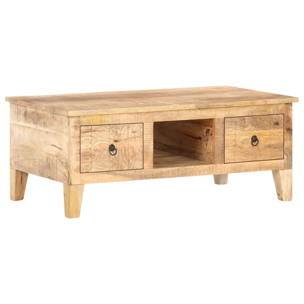 Coffee Table Rough Mango Wood Living with Luxury