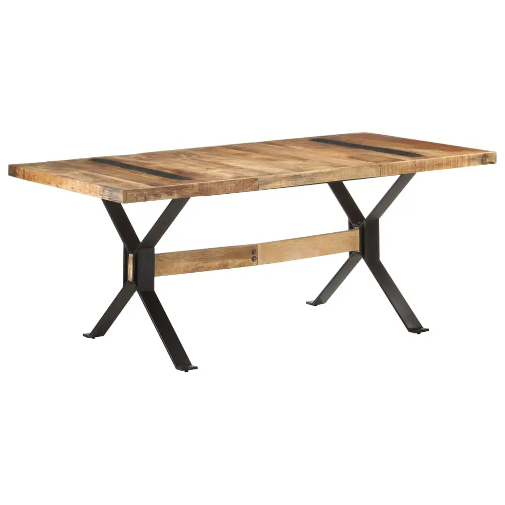 Dining Table Rough Mango Wood Living with Luxury