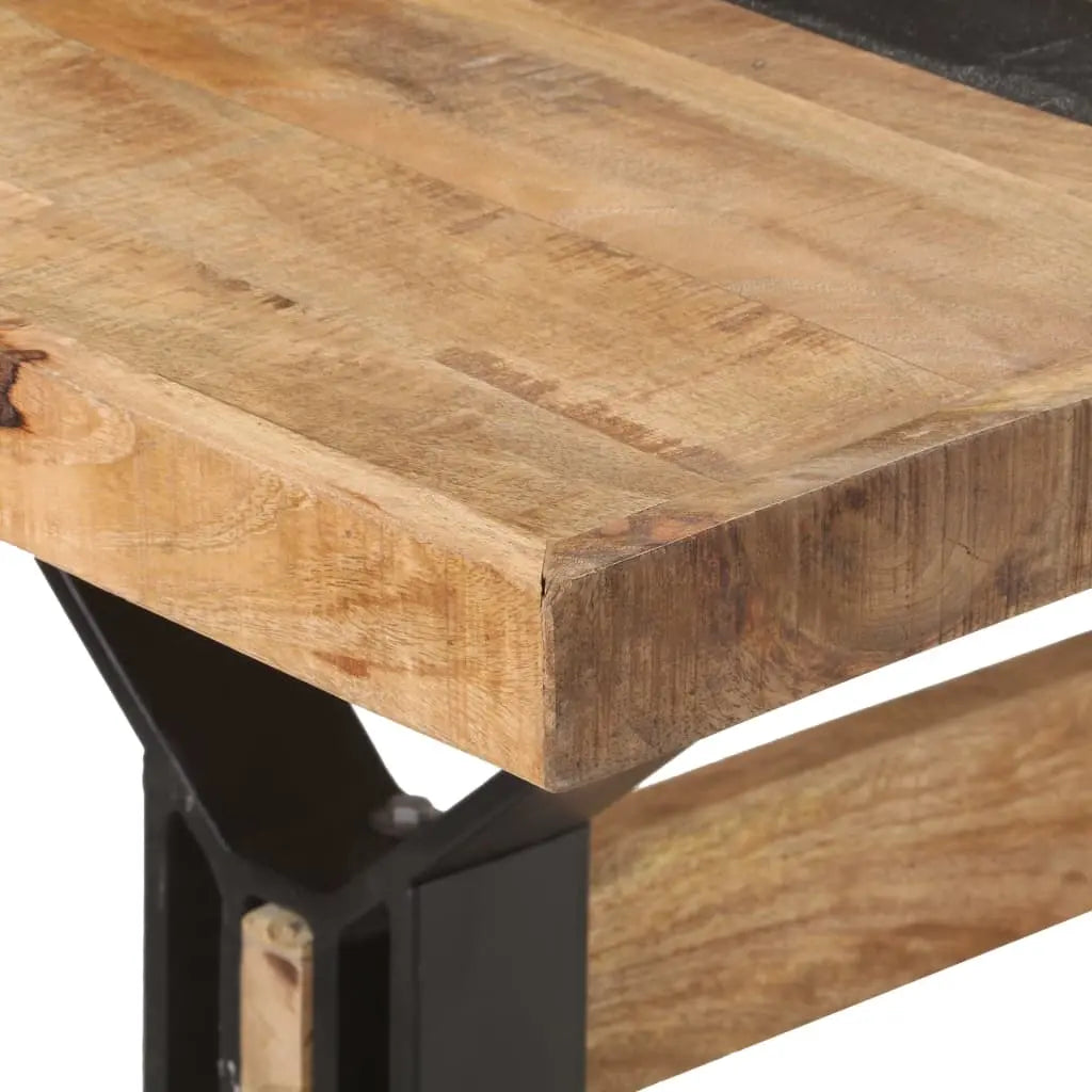 Dining Table Rough Mango Wood Living with Luxury