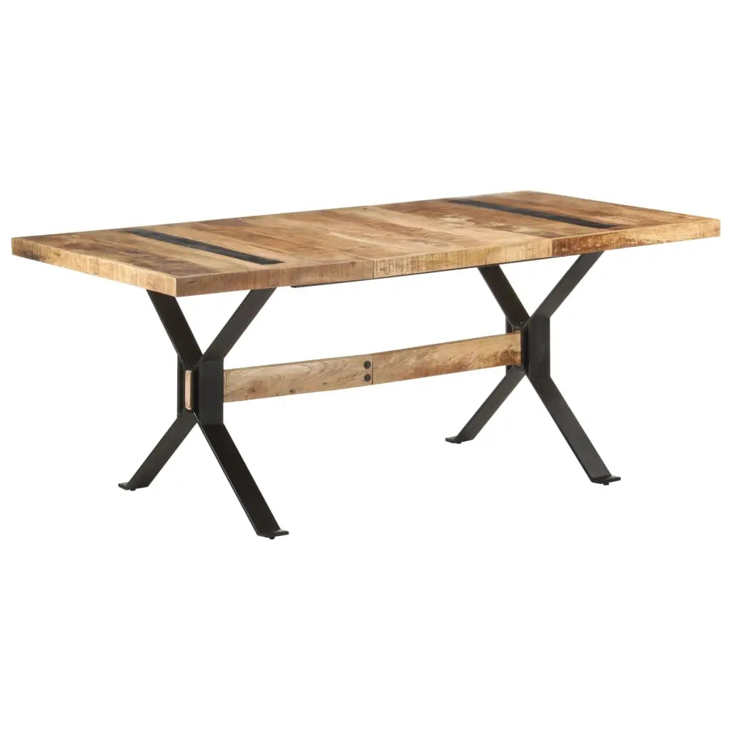Dining Table Rough Mango Wood Living with Luxury