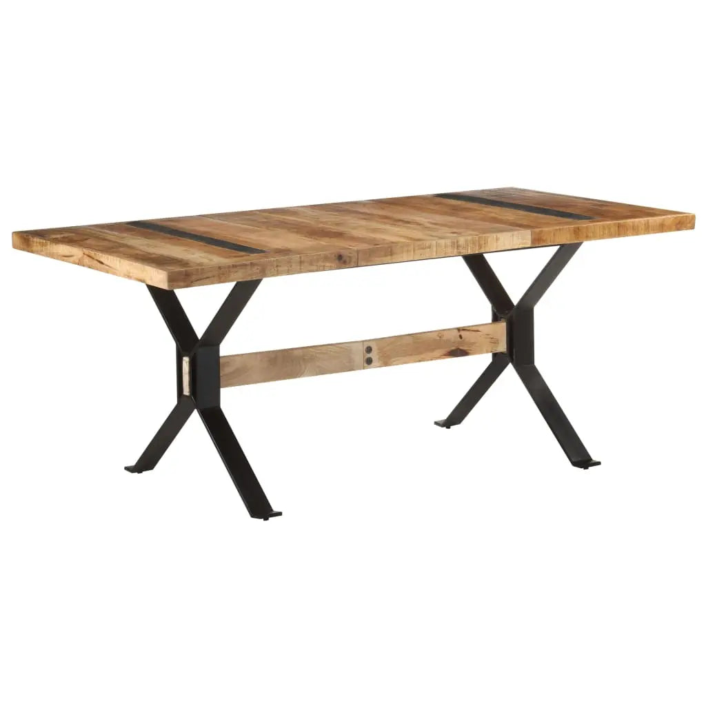 Dining Table Rough Mango Wood Living with Luxury