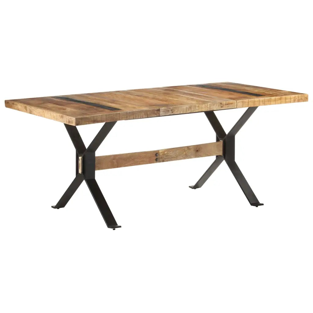 Dining Table Rough Mango Wood Living with Luxury