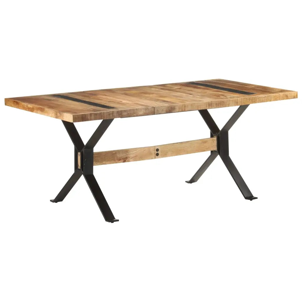 Dining Table Rough Mango Wood Living with Luxury