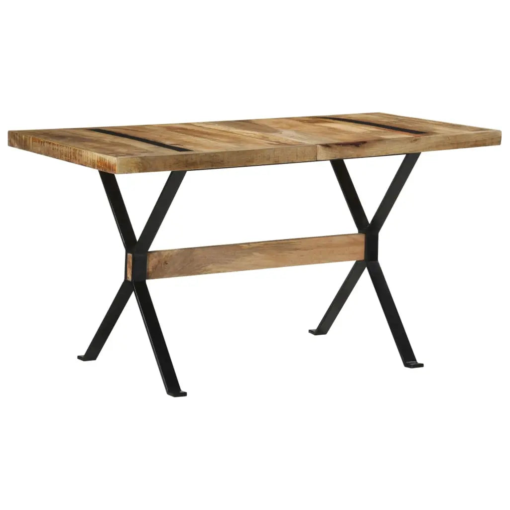 Dining Table Rough Mango Wood Living with Luxury