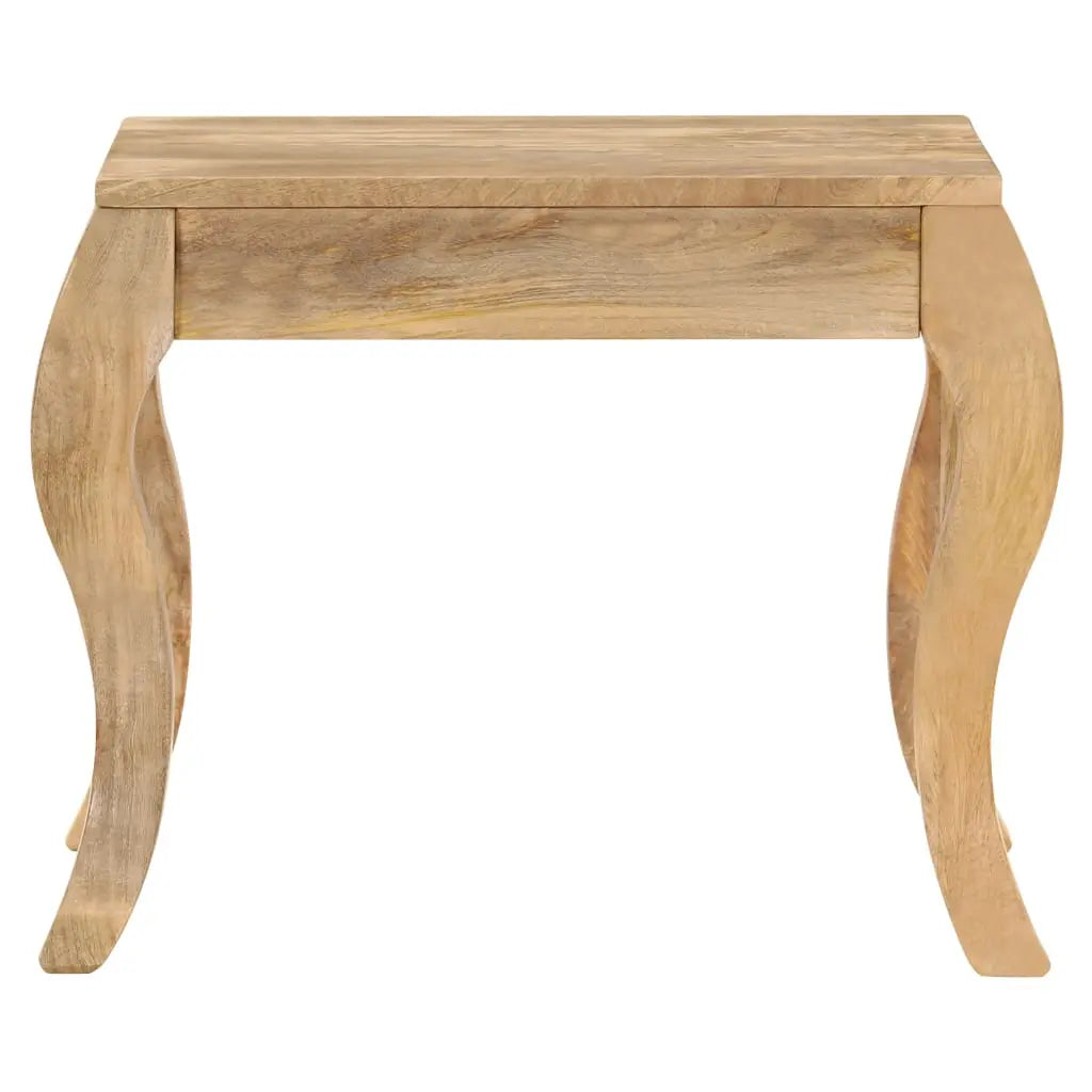 End Table Solid Mango Wood Living with Luxury