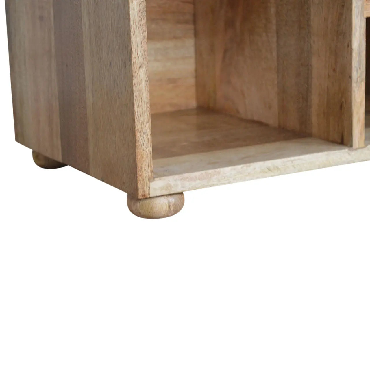 Multi Tweed Open Storage Bench - Living with Luxury