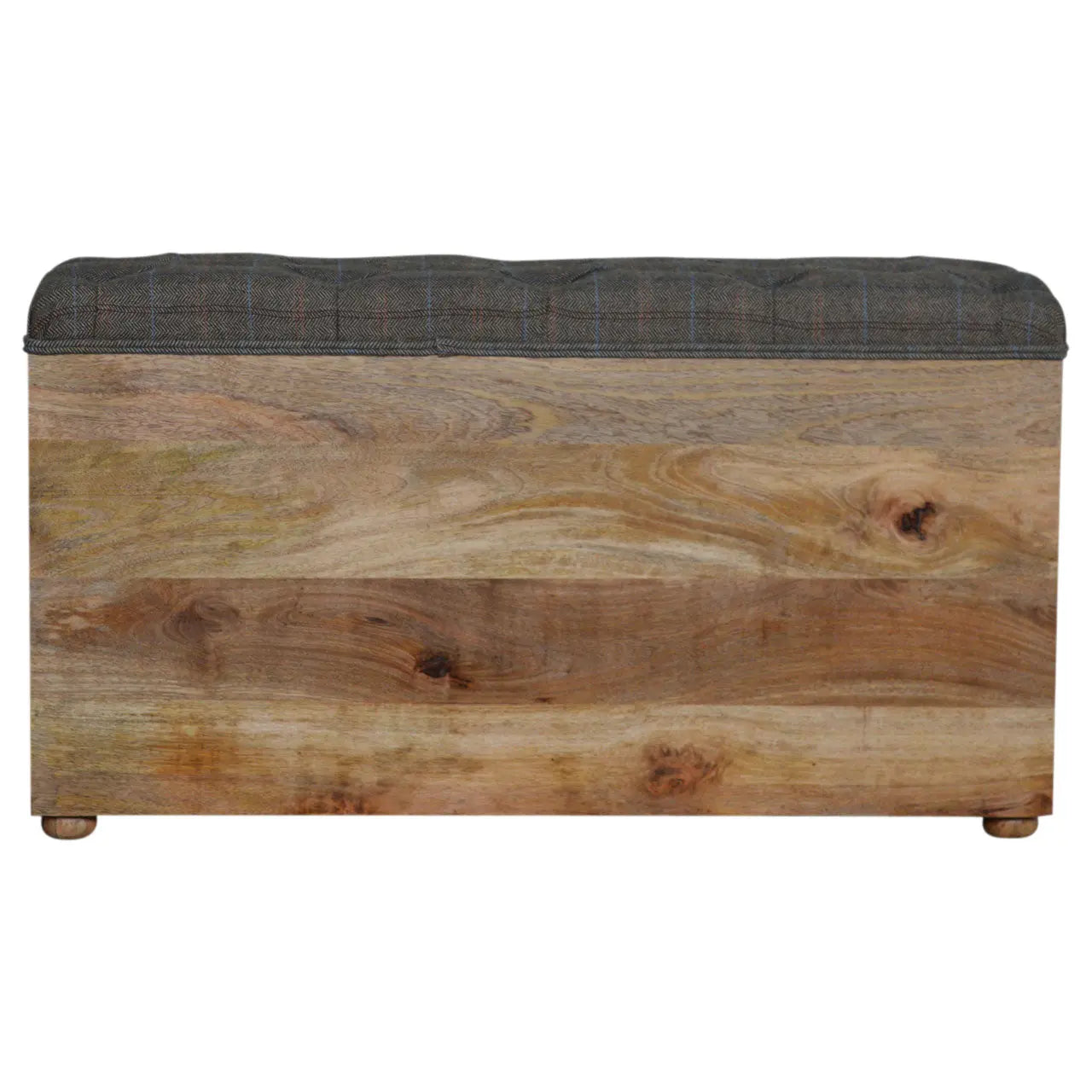 Multi Tweed Open Storage Bench - Living with Luxury