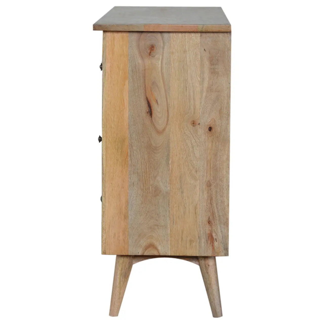 Oak-ish Solid Wood 8 Drawer Chest Living with Luxury
